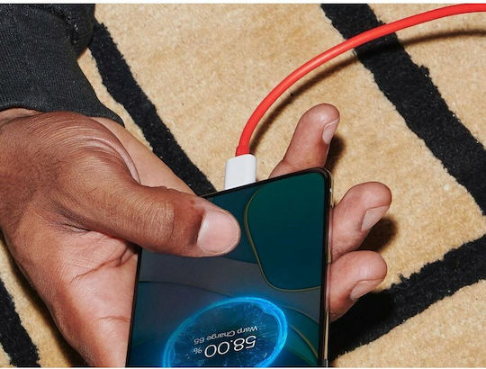 OnePlus Flat USB 2.0 Cable USB-C Male - USB-C 65W Red 1.5m 5481100048