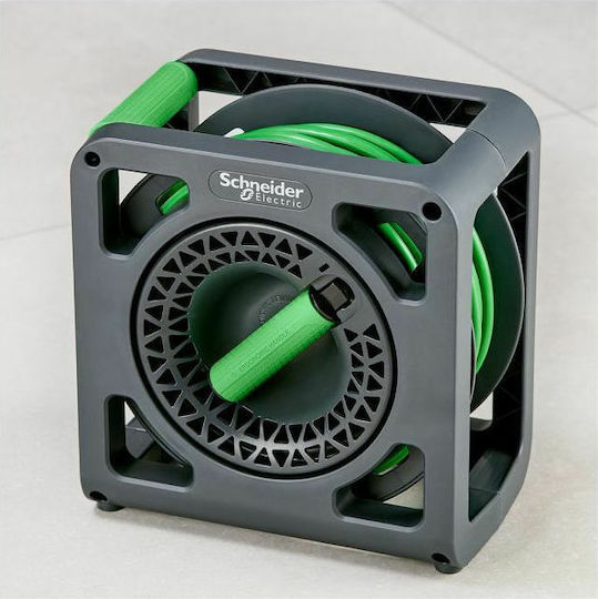 Schneider Electric Удължителен кабел на ролка 4 места с кабел 15м с диаметър 3 x 1.5mm² Waterproof Черен