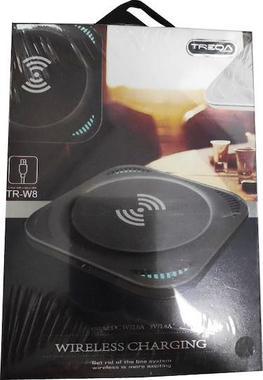 Treqa Asynchronous Handyladegerät Qi Pad 10W Weiß (TR-W8)