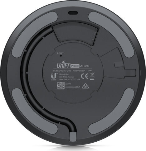 Ubiquiti UVC-AI-360 IP Surveillance Camera Full HD 1080p Waterproof with Two-Way Communication AI 360 Fisheye