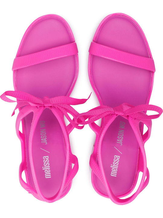 32962 Leder Sandalen Fuchsie