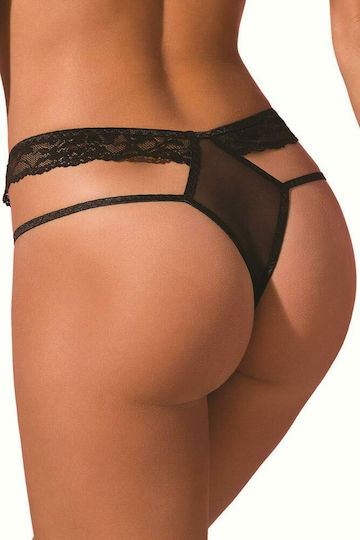 Spalex Женски Секси Прашка SpalexLine Lilis String Черен
