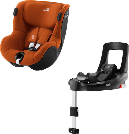Britax Romer Dualfix I-Sense FlexBase Καθισματάκι Αυτοκινήτου i-Size με Isofix Golden Cognac