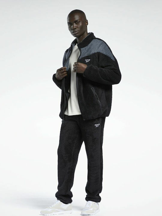 Classics Sherpa Sweatpants Glossy with Elastic Black