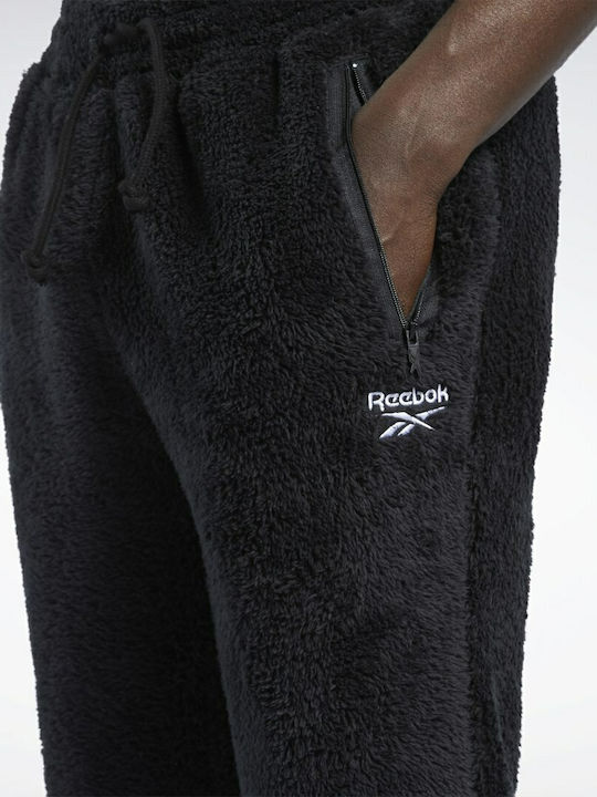 Classics Sherpa Sweatpants Glossy with Elastic Black