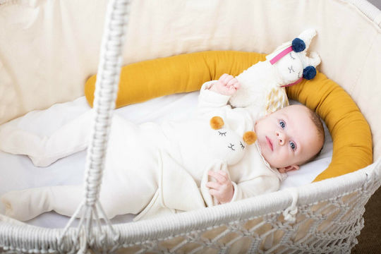 Kikadu Baby Cloth Knitted Towel Doll Lama White