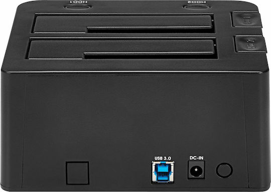 StarTech USB 3.0 Dual Hard Drive Docking Station with UASP Docking Station for 2 Hard Drives SATA 2.5" / 3.5" with Connection USB 3.0 (SDOCK2U33)