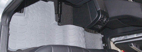 Auto Gs Set of Front and Rear Mats 3pcs Tray Type for Mercedes-Benz GLK 2008+ Black