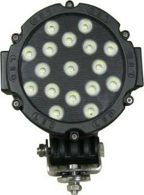 Carsun Rotundς Faruri pentru Autoturisme LED Universal 12 / 24V 51W 8.6cm 1buc