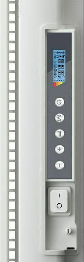 Radialight Icon 2B WiFi Radiator Electric Pentru Prosoape Cu Fațadă De Sticlă 1000W 110x45cm Albă