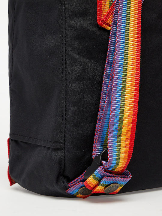 Fjallraven Kånken Rainbow Mini 7lt Μαύρο