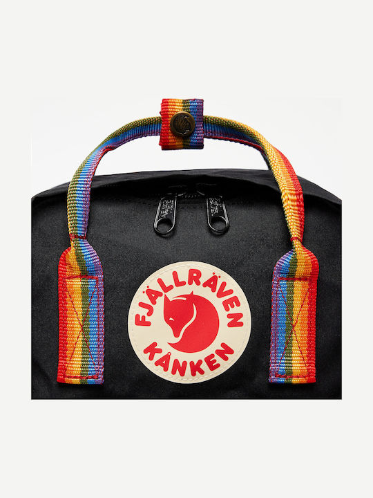 Fjallraven Kånken Rainbow Mini 7lt Μαύρο