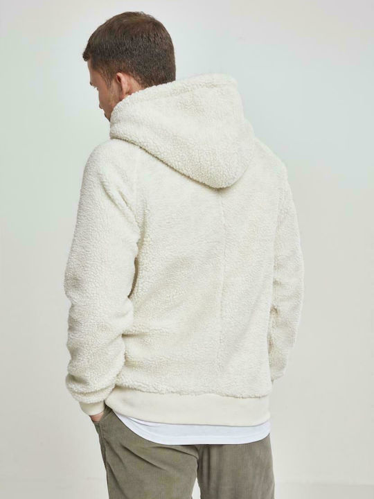 Urban Classics TB2404 Men's Sweatshirt with Hood and Pockets Sand