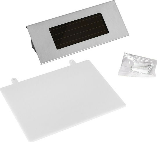 GloboStar Wall Mounted Solar Light House Number 1W 100lm Cold White 6000K with Motion Sensor and Photocell IP65