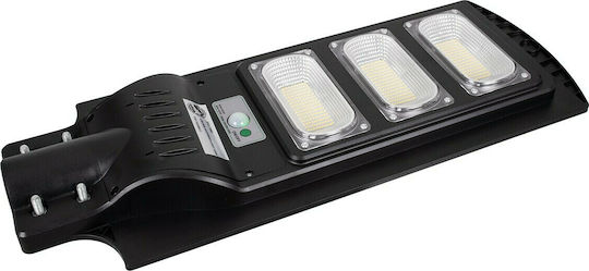 GloboStar Street Solar Light 150W 12000lm Cold White 6000K with Motion Sensor, Photocell and Remote Control IP65