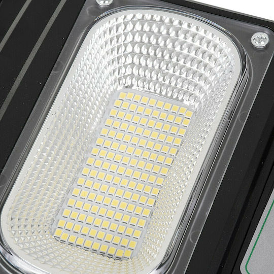 GloboStar Street Solar Light 150W 12000lm Cold White 6000K with Motion Sensor, Photocell and Remote Control IP65