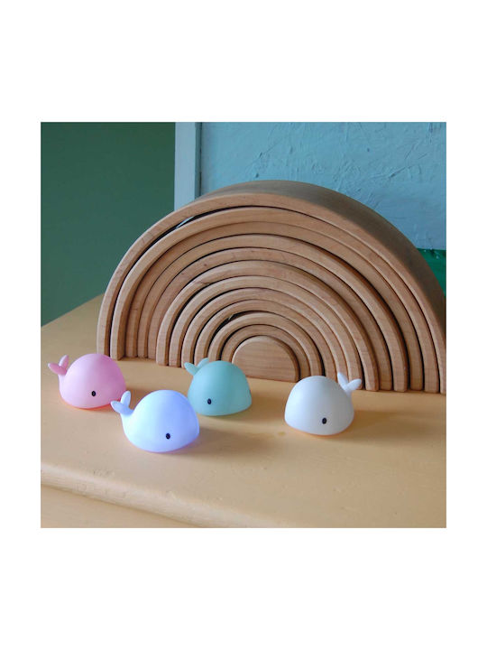Flow Led Kids Decorative Lamp Moby with Color Changes White 7.5x4.5x5.5εκ.