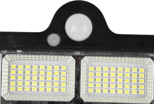 GloboStar Στεγανός Ηλιακός Προβολέας LED 20W Ψυχρό Λευκό 6000K με Αισθητήρα Κίνησης, Φωτοκύτταρο και Τηλεχειριστήριο IP65