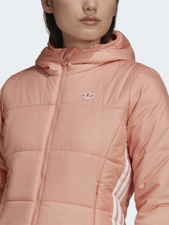 Originals Women's Short Puffer Jacket for Winter with Hood Ambient Blush