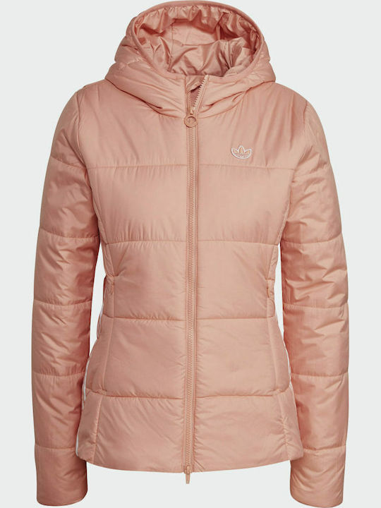 Originals Women's Short Puffer Jacket for Winter with Hood Ambient Blush