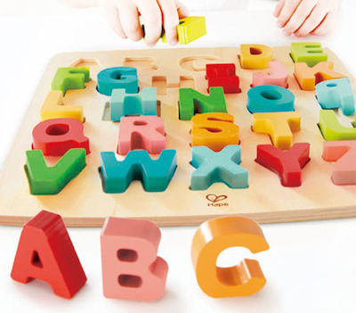 Lemnos Puzzle pentru Copii cu Îmbinări Chunky Alphabet pentru 3++ Ani 24buc Hape