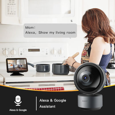 Arenti Dome1 IP Surveillance Camera Wi-Fi 3MP Full HD+ with Two-Way Communication