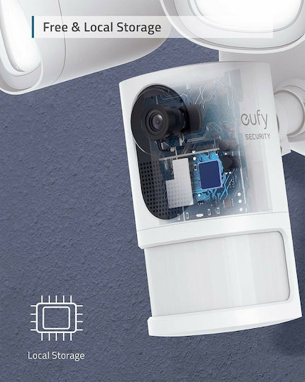 Eufy T8424321 IP Κάμερα Παρακολούθησης Wi-Fi Full HD+ 4MP Αδιάβροχη με Αμφίδρομη Επικοινωνία