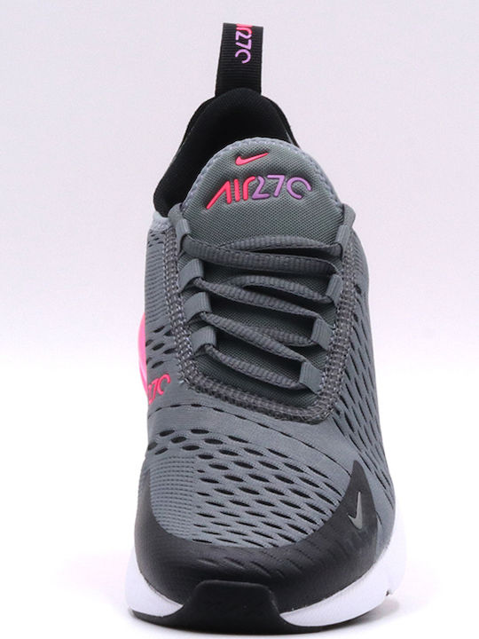 Air Max 270 Παιδικά Sneakers Smoke Grey / Hyper Pink / Black