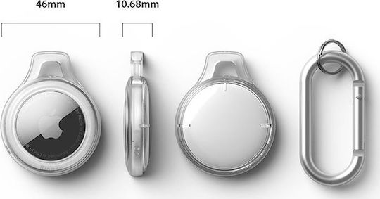 Ringke Slim Keychain Θήκη Μπρελόκ Σιλικόνης για AirTag σε Διάφανο χρώμα