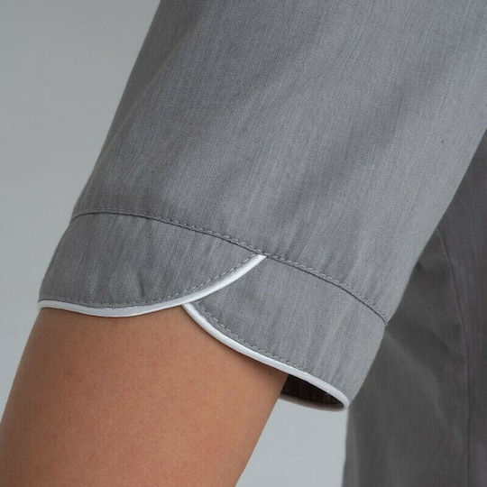 Giblor's Mantel Koch 100% Baumwolle Damen Gray mit Langärmelig Tania