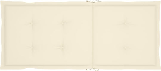 Schaukelstuhl Bamboo Cream mit Kissen 66x86x105εκ.