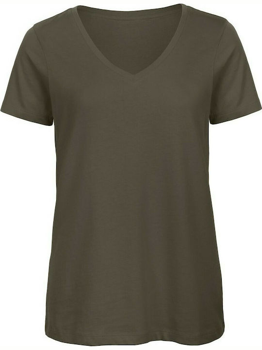 B&C Inspire Women's Short Sleeve Promotional T-Shirt Khaki