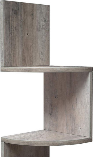 Raft colțar gri 20x20x127.5cm
