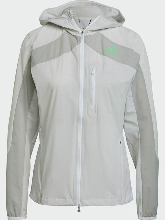 Adizero Marathon Γυναικείο Μπουφάν Running Λευκό