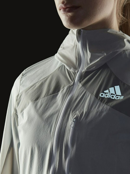 Adizero Marathon Γυναικείο Μπουφάν Running Λευκό