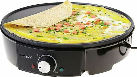 Sokany Mașină De Făcut Clătite 30cm Inox 1200W