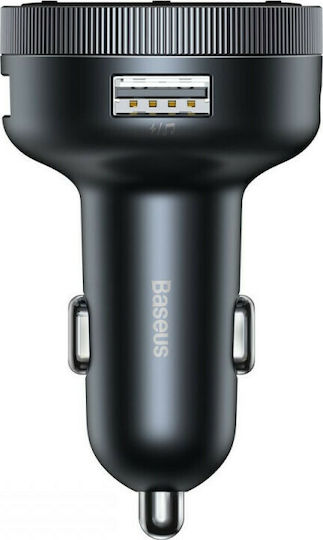 Baseus FM Transmitter Αυτοκινήτου με AUX / MicroSD / USB Γρήγορης Φόρτισης QC3.0