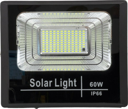 GloboStar Waterproof Solar LED Flood Light 60W Cold White 6000K with Remote Control IP66