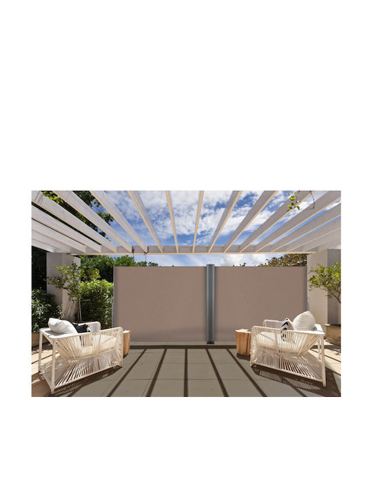Pratik Garden Πλαϊνό Ρολό Σκίασης Κήπου Μπεζ 1.6x2.5m
