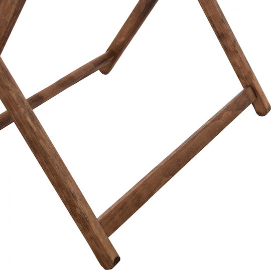 Foldable Outdoor Wooden Table Limnos Walnut 101.5x63x75cm