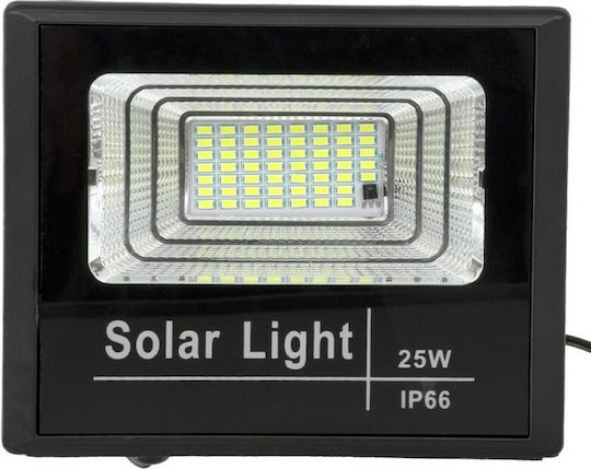 GloboStar Rezistent la apă Solar Proiector LED 25W Alb Rece 6000K IP66
