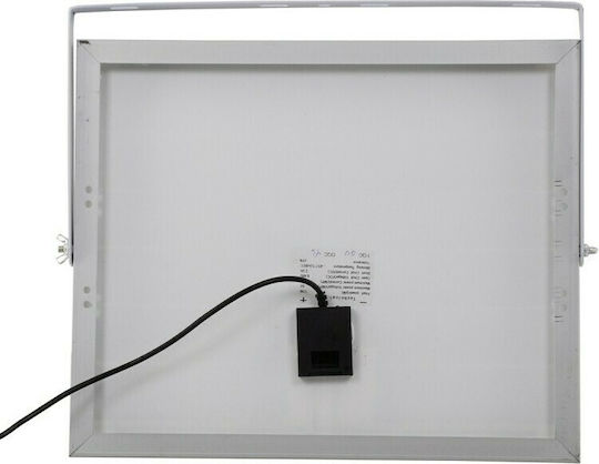 GloboStar Waterproof Solar LED Flood Light 40W Cold White 6000K with Photocell and Remote Control IP66