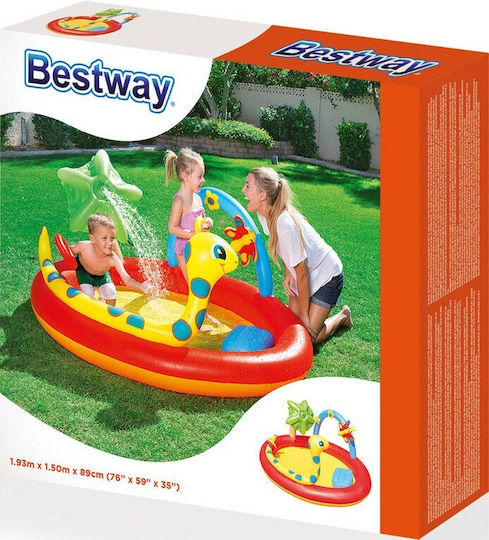 Bestway Children's Oval Inflatable Swimming Pool 193x193x89 cm