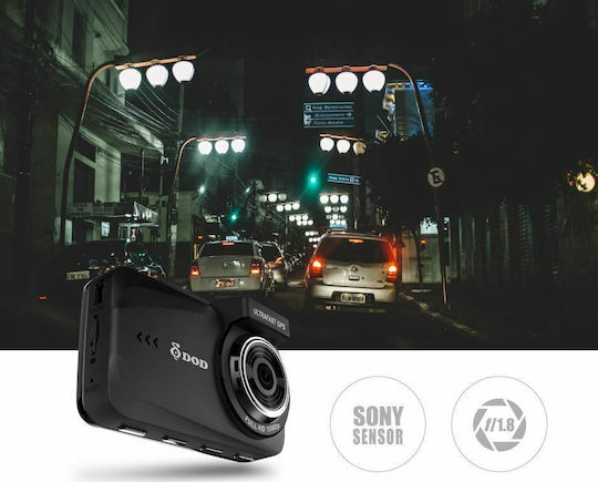 DOD FS300 Κάμερα DVR Αυτοκινήτου 1080P με Οθόνη GPS