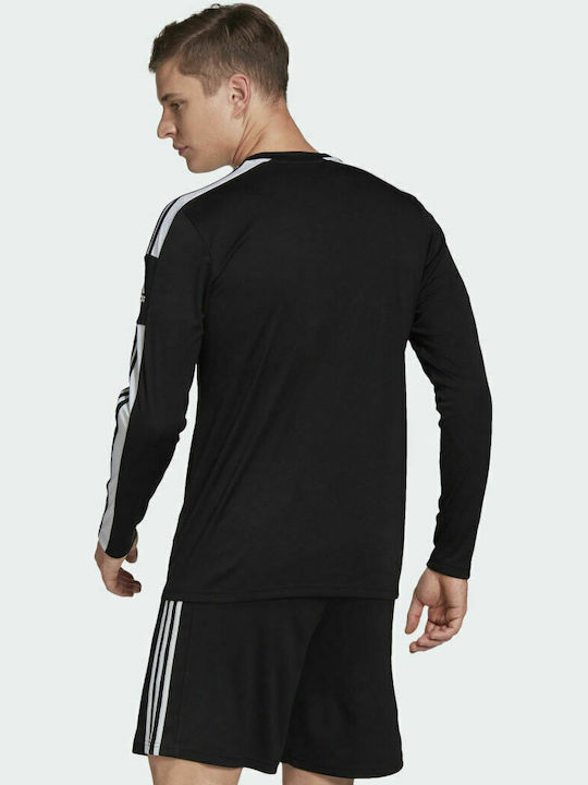 Adidas Squadra 21 Bluza Sportivă pentru Bărbați cu Mânecă Lungă Negru / Alb