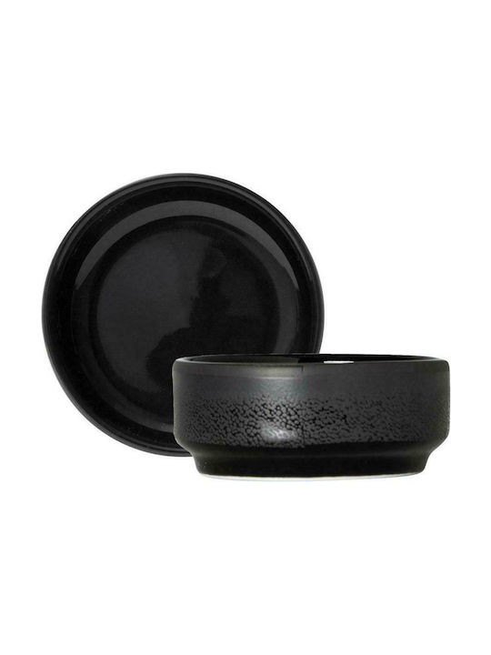 GTSA Midnight Dip-Schüssel Rund aus Porzellan Black mit Durchmesser 7cm 6Stück
