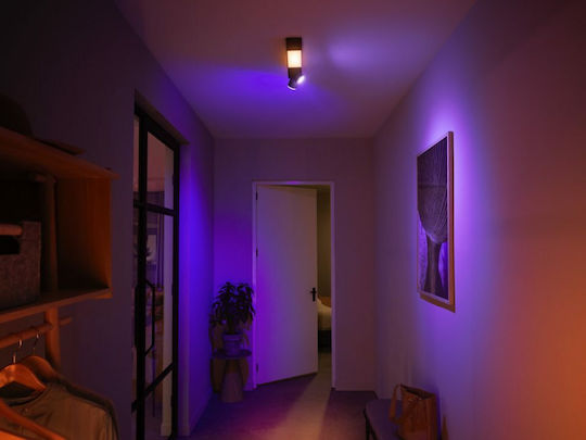 Philips Centris Διπλό Σποτ με Ντουί GU10 σε Μαύρο Χρώμα
