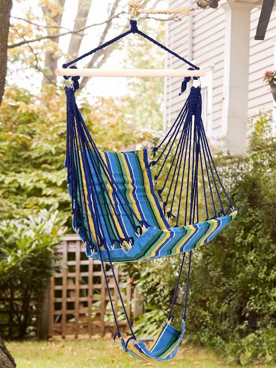 Outsunny Hammock Chair Blue 97x58cm