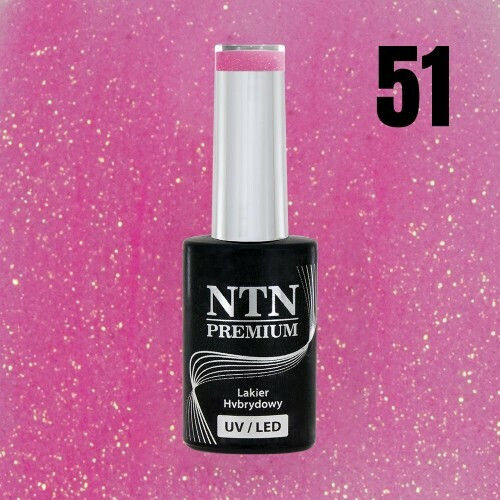 NTN Premium Ημιμόνιμο Βερνίκι Νυχιών 51 με Glitter 5ml