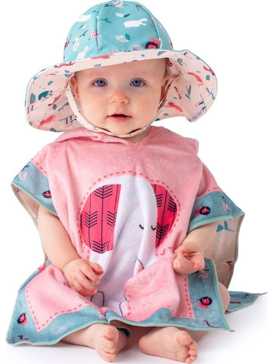 Flapjackkids Kids' Hat Bucket Fabric Sunscreen Pink